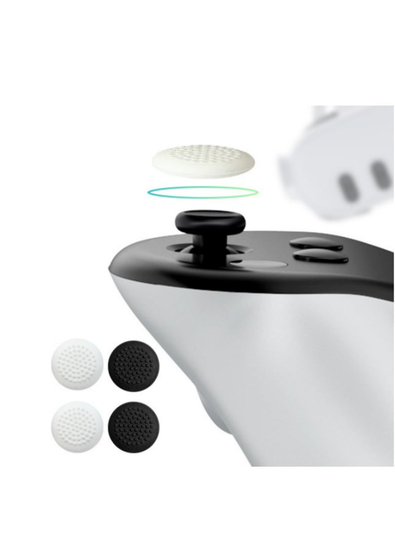For Meta Quest 3 Includes Transparent Shell Cover 2Pack HD Clear Lens Tempered Glass Protectors Protective Magnetic Lens Cover and Heat-Dissipating Joystick Caps Enhanced Cooling - Image 2
